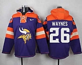 Minnesota Vikings #26 Trae Waynes Purple Player Stitched Pullover NFL Hoodie,baseball caps,new era cap wholesale,wholesale hats