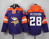 Minnesota Vikings #28 Adrian Peterson Purple Player Stitched Pullover NFL Hoodie,baseball caps,new era cap wholesale,wholesale hats