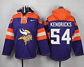 Minnesota Vikings #54 Eric Kendricks Purple Player Stitched Pullover NFL Hoodie,baseball caps,new era cap wholesale,wholesale hats