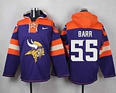 Minnesota Vikings #55 Anthony Barr Purple Player Stitched Pullover NFL Hoodie,baseball caps,new era cap wholesale,wholesale hats