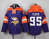 Minnesota Vikings #95 Sharrif Floyd Purple Player Stitched Pullover NFL Hoodie,baseball caps,new era cap wholesale,wholesale hats