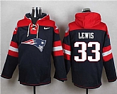 New England Patriots #33 Dion Lewis Navy Blue Player Stitched Pullover NFL Hoodie,baseball caps,new era cap wholesale,wholesale hats