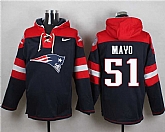 New England Patriots #51 Jerod Mayo Navy Blue Player Stitched Pullover NFL Hoodie,baseball caps,new era cap wholesale,wholesale hats