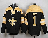 New Orleans Saints #1 Who Dat Black Player Stitched Pullover NFL Hoodie,baseball caps,new era cap wholesale,wholesale hats