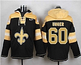 New Orleans Saints #60 Max Unger Black Player Stitched Pullover NFL Hoodie,baseball caps,new era cap wholesale,wholesale hats