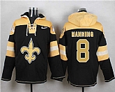 New Orleans Saints #8 Archie Manning Black Player Stitched Pullover NFL Hoodie,baseball caps,new era cap wholesale,wholesale hats