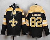 New Orleans Saints #82 Benjamin Watson Black Player Stitched Pullover NFL Hoodie,baseball caps,new era cap wholesale,wholesale hats