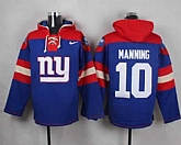 New York Giants #10 Eli Manning Royal Blue Player Stitched Pullover NFL Hoodie,baseball caps,new era cap wholesale,wholesale hats