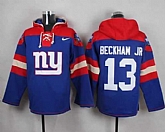 New York Giants #13 Odell Beckham Jr Royal Blue Player Stitched Pullover NFL Hoodie,baseball caps,new era cap wholesale,wholesale hats