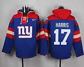 New York Giants #17 Dwayne Harris Royal Blue Player Stitched Pullover NFL Hoodie,baseball caps,new era cap wholesale,wholesale hats