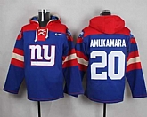 New York Giants #20 Prince Amukamara Royal Blue Player Stitched Pullover NFL Hoodie,baseball caps,new era cap wholesale,wholesale hats