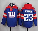 New York Giants #23 Rashad Jennings Royal Blue Player Stitched Pullover NFL Hoodie,baseball caps,new era cap wholesale,wholesale hats