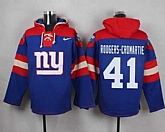 New York Giants #41 Dominique Rodgers-Cromartie Royal Blue Player Stitched Pullover NFL Hoodie,baseball caps,new era cap wholesale,wholesale hats