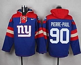 New York Giants #90 Jason Pierre-Paul Royal Blue Player Stitched Pullover NFL Hoodie,baseball caps,new era cap wholesale,wholesale hats