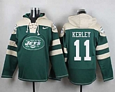 New York Jets #11 Jeremy Kerley Green Player Stitched Pullover NFL Hoodie,baseball caps,new era cap wholesale,wholesale hats