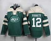 New York Jets #12 Joe Namath Green Player Stitched Pullover NFL Hoodie,baseball caps,new era cap wholesale,wholesale hats