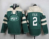 New York Jets #2 Nick Folk Green Player Stitched Pullover NFL Hoodie,baseball caps,new era cap wholesale,wholesale hats
