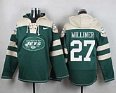 New York Jets #27 Dee Milliner Green Player Stitched Pullover NFL Hoodie,baseball caps,new era cap wholesale,wholesale hats
