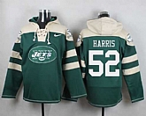 New York Jets #52 David Harris Green Player Stitched Pullover NFL Hoodie,baseball caps,new era cap wholesale,wholesale hats