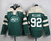 New York Jets #92 Leonard Williams Green Player Stitched Pullover NFL Hoodie,baseball caps,new era cap wholesale,wholesale hats