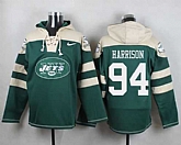 New York Jets #94 Damon Harrison Green Player Stitched Pullover NFL Hoodie,baseball caps,new era cap wholesale,wholesale hats