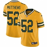 Nike Green Bay Packers #52 Clay Matthews Yellow NFL Vapor Untouchable Player Limited Jersey,baseball caps,new era cap wholesale,wholesale hats