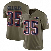 Nike New England Patriots #35 Mike Gillislee Olive Salute To Service Limited Jersey DingZhi,baseball caps,new era cap wholesale,wholesale hats