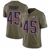 Nike New England Patriots #45 Donald Trump Olive Salute To Service Limited Jersey DingZhi,baseball caps,new era cap wholesale,wholesale hats