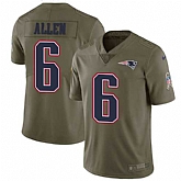 Nike New England Patriots #6 Ryan Allen Olive Salute To Service Limited Jersey DingZhi,baseball caps,new era cap wholesale,wholesale hats