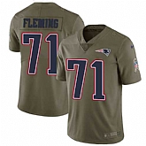 Nike New England Patriots #71 Cameron Fleming Olive Salute To Service Limited Jersey DingZhi,baseball caps,new era cap wholesale,wholesale hats