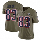 Nike New England Patriots #83 Dwayne Allen Olive Salute To Service Limited Jersey DingZhi,baseball caps,new era cap wholesale,wholesale hats