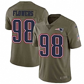 Nike New England Patriots #98 Trey Flowers Olive Salute To Service Limited Jersey DingZhi,baseball caps,new era cap wholesale,wholesale hats