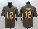 Nike Patriots #12 Tom Brady Olive Gold Salute To Service Limited Jersey,baseball caps,new era cap wholesale,wholesale hats