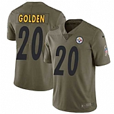 Nike Pittsburgh Steelers #20 Robert Goldeni Olive Salute To Service Limited Jersey DingZhi,baseball caps,new era cap wholesale,wholesale hats
