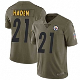 Nike Pittsburgh Steelers #21 Joe Hadeni Olive Salute To Service Limited Jersey DingZhi,baseball caps,new era cap wholesale,wholesale hats