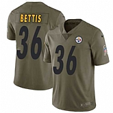 Nike Pittsburgh Steelers #36 Jerome Bettisi Olive Salute To Service Limited Jersey DingZhi,baseball caps,new era cap wholesale,wholesale hats