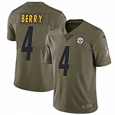 Nike Pittsburgh Steelers #4 Jordan Berryi Olive Salute To Service Limited Jersey DingZhi,baseball caps,new era cap wholesale,wholesale hats