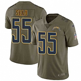 Nike San Diego Chargers #55 Junior Seau Olive Salute To Service Limited Jersey DingZhi,baseball caps,new era cap wholesale,wholesale hats