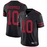 Nike San Francisco 49ers #10 Jimmy Garoppolo Black NFL Vapor Untouchable Player Limited Jersey,baseball caps,new era cap wholesale,wholesale hats