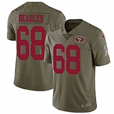 Nike San Francisco 49ers #68 Zane Beadles Olive Salute To Service Limited Jersey DingZhi,baseball caps,new era cap wholesale,wholesale hats
