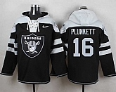 Oakland Raiders #16 Jim Plunkett Black Player Stitched Pullover NFL Hoodie,baseball caps,new era cap wholesale,wholesale hats