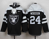 Oakland Raiders #24 Charles Woodson Black Player Stitched Pullover NFL Hoodie,baseball caps,new era cap wholesale,wholesale hats