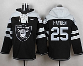 Oakland Raiders #25 D.J. Hayden Black Player Stitched Pullover NFL Hoodie,baseball caps,new era cap wholesale,wholesale hats