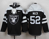 Oakland Raiders #52 Khalil Mack Black Player Stitched Pullover NFL Hoodie,baseball caps,new era cap wholesale,wholesale hats