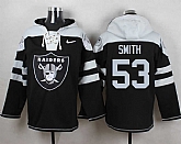Oakland Raiders #53 Malcolm Smith Black Player Stitched Pullover NFL Hoodie,baseball caps,new era cap wholesale,wholesale hats