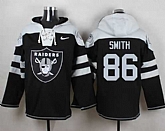 Oakland Raiders #86 Lee Smith Black Player Stitched Pullover NFL Hoodie,baseball caps,new era cap wholesale,wholesale hats