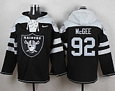 Oakland Raiders #92 Stacy McGee Black Player Stitched Pullover NFL Hoodie,baseball caps,new era cap wholesale,wholesale hats