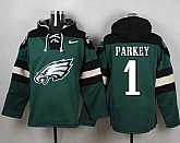 Philadelphia Eagles #1 Cody Parkey Midnight Green Player Stitched Pullover NFL Hoodie,baseball caps,new era cap wholesale,wholesale hats