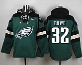 Philadelphia Eagles #32 Eric Rowe Midnight Green Player Stitched Pullover NFL Hoodie,baseball caps,new era cap wholesale,wholesale hats