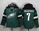 Philadelphia Eagles #7 Sam Bradford Midnight Green Player Stitched Pullover NFL Hoodie,baseball caps,new era cap wholesale,wholesale hats